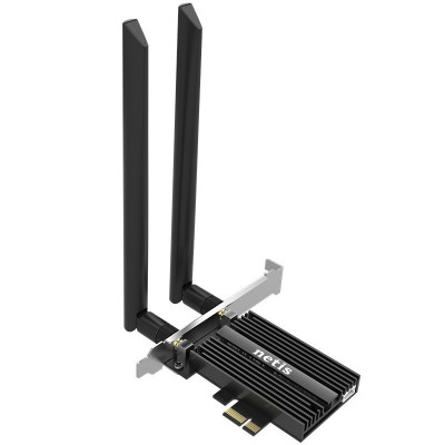 PCI-E адаптер Netis F1, WiFi6, AX3000, BT, 2 antennas