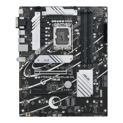 Материнская плата ASUS PRIME B760-PLUS D4, LGA1700 4xDDR4 4xSATA3 3xM.2 RAID VGA HDMI DP ATX