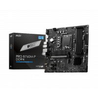 Материнская плата MSI PRO B760M-P DDR4 LGA1700 4xDDR4 4xSATA3 RAID 2xM.2 VGA HDMI DP mATX