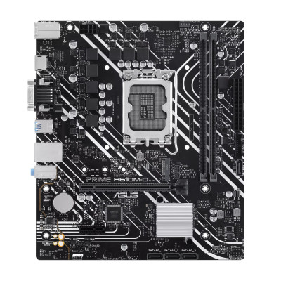 Материнская плата ASUS PRIME  H610M-D, LGA1700 2xDDR5 4xSATA3 M.2 VGA HDMI mATX