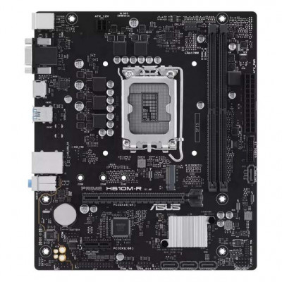 Материнская плата ASUS PRIME  H610M-R-SI, LGA1700 2xDDR5 4xSATA3 M.2 VGA HDMI DP mATX