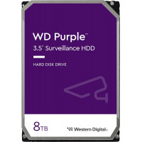 Жесткий диск для видеонаблюдения HDD  8Tb Western Digital Purple SATA3 256Mb 5640rpm 3,5