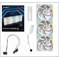 Вентилятор для корпуса Lian Li UNI FAN SL WIRELESS 120 3x120mm wit controller White G99.12RSL1W3W.00