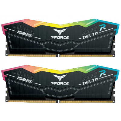 Оперативная память 16GB Kit (2x8GB) 6000MHz DDR5 Team Group DELTA RGB FF3D516G6000HC38ADC01 Black
