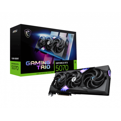 Видеокарта MSI GeForce RTX 5070 12G GAMING TRIO OC, 12G GDDR7 192bit 1xHDMI 3xDP G5070-12GTC