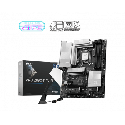 Материнская плата MSI PRO Z890-A WIFI LGA1851 4xDDR5 4xSATA3 RAID 4M.2 1xHDMI 2xType-C DP ATX