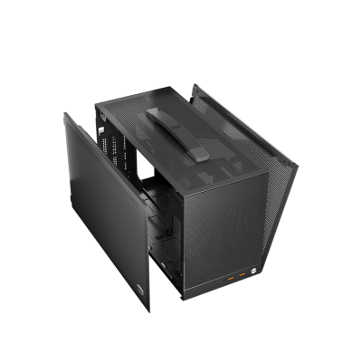 Корпус PCCooler K101 MESH GY 3F ITX 2xUSB3.0, 1xUSB-C, 3xFans, 1x3.5