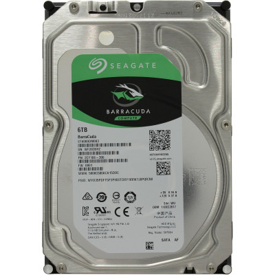 Жесткий диск HDD  6Tb Seagate Barracuda Compute SATA6Gb/s 256Mb 3,5