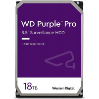 Жесткий диск для видеонаблюдения HDD 18Tb Western Digital Purple SATA 512Mb 3,5