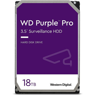 Жесткий диск для видеонаблюдения HDD 18Tb Western Digital Purple SATA 512Mb 3,5