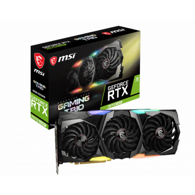 Видеокарта MSI GeForce RTX2070 SUPER, 8G GDDR6 256-bit 1xHDMI 3xDP RTX 2070 SUPER GAMING TRIO