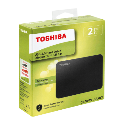 Внешний Жесткий диск Toshiba 2Tb Canvio Basics 2.5