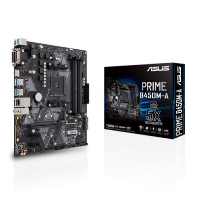 Материнская плата ASUS PRIME B550M-A  AM4 4xDDR4 4xSATA3 RAID 2xM.2 DVI-D D-Sub HDMI mATX