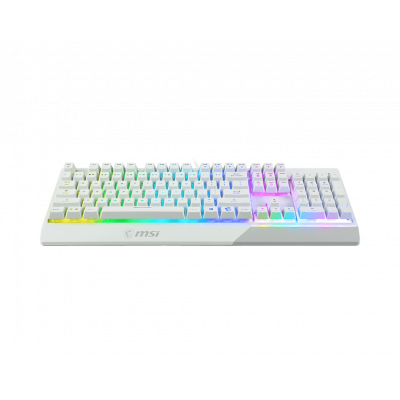 Игровая Клавиатура MSI Vigor GK30 WHITE RU, 106 клавиш, RGB SHOW,  кабель 1,8м, USB2.0