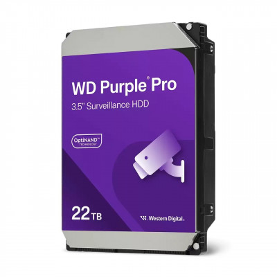 Жесткий диск для видеонаблюдения HDD 22Tb Western Digital Purple Pro SATA 512Mb 3,5