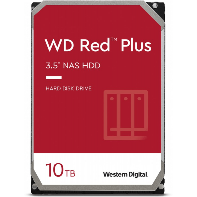 Жесткий диск для NAS систем HDD 10Tb Western Digital RED Plus SATA6Gb/s 3.5