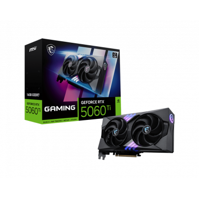 Видеокарта MSI GeForce RTX 5060 Ti 16G GAMING, 16Gb GDDR7 128-bit 1xHDMI 3xDP G506T-16G