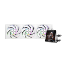 Водяное охлаждение для CPU PCCooler DT360 ARGB Display WH 115X/1200/1700/1851/AM4/AM5 Белый