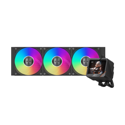 Водяное охлаждение для CPU PCCooler GT360 ARGB Display BK 115X/1200/1700/1851/AM4/AM5 Черный