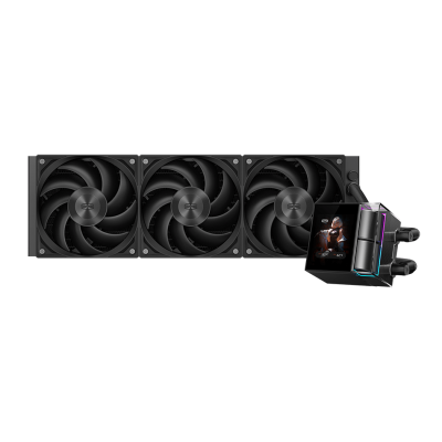 Водяное охлаждение для CPU PCCooler DS360 Display BK 115X/1200/1700/1851/AM4/AM5 Черный