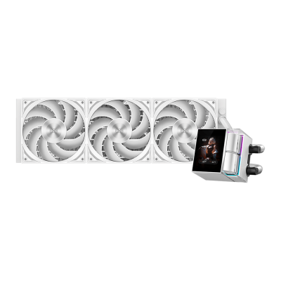 Водяное охлаждение для CPU PCCooler DS360 Display WH 115X/1200/1700/1851/AM4/AM5 Белый