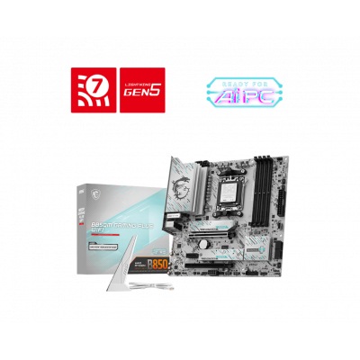 Материнская плата MSI B850M GAMING PLUS WIFI AM5 4xDDR5 4xSATA3 RAID 3xM.2 HDMI DP 2xType-C(DP) mATX