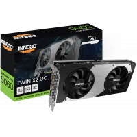 Видеокарта Inno3D GeForce RTX5060 TWIN X2 OC, 8G GDDR7 128-bit HDMI 3xDP N50602-08D7X-195070N