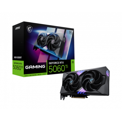 Видеокарта MSI GeForce RTX 5060 Ti 8G GAMING OC, 8Gb GDDR7 128-bit 1xHDMI 3xDP G506T-8GC