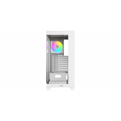Корпус Ocypus Gamma C72 WH ARGB ATX/mATX/ITX 3xUSB Белый Gamma-C72-WHD400XX-GL