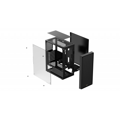 Корпус Ocypus Gamma C50 BK mATX/ITX 3xUSB Черный Gamma-C50-BKG000XX-GL