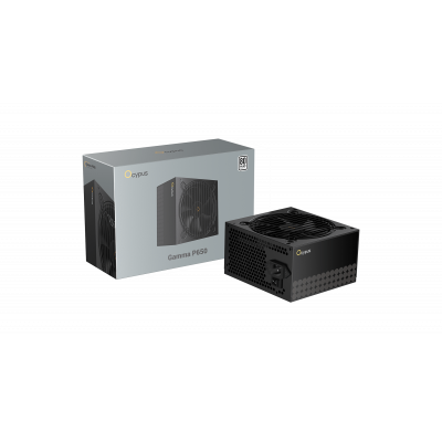 Блок питания Ocypus Gamma P650 Черный 650W Non modular, 80+ 230V EU WHITE, Gamma-P650-W1HDBK024X-EU
