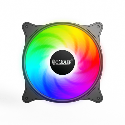 Вентилятор для корпуса PCCooler FX-120-3 LED SRGB 120mm 3 pin + Molex 1200 RPM Black