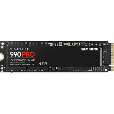 Твердотельный накопитель 1000Gb SSD Samsung 990 PRO NVMe4.0 M.2 2280 R7450Mb/s W6900MB/s MZ-V9P1T0BW