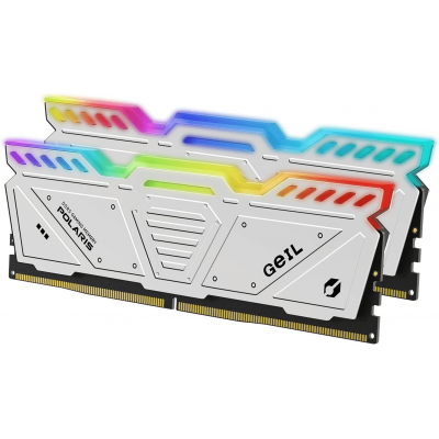 Оперативная память 32GB Kit (2x16GB) GEIL Polaris RGB 5600Mhz DDR5  GOSW532GB5600C46DC White