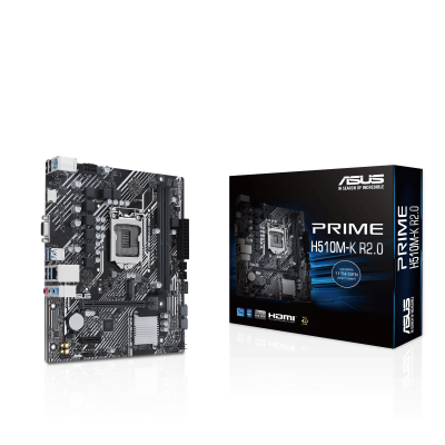 Материнская плата ASUS PRIME H510M-K R2.0 LGA1200 2xDDR4 4xSATA3 1xM.2 D-Sub HDMI mATX