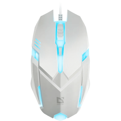 Мышь проводная Defender Cyber MB-560L 7цветов,3кнопки,1600dpi,белый, НОВИНКА!