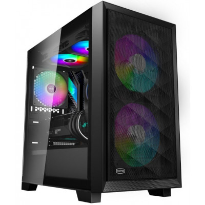 Корпус PCCooler C3D310 BK ARGB mATX/ITX USB3.0, 2xUSB2.0 Black