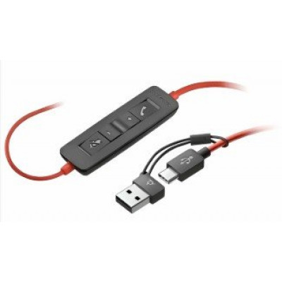 Наушники Poly Blackwire 3220 Stereo USB-C Headset +USB-C/A Adapter (8X228AA)