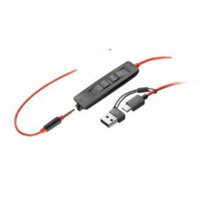 Наушники Poly Blackwire 3325 Stereo MS USB-C +3.5mm Plug +USB-C/A Adapter (8X222AA)