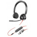 Наушники Poly Blackwire 3325 Stereo MS USB-C +3.5mm Plug +USB-C/A Adapter (8X222AA)